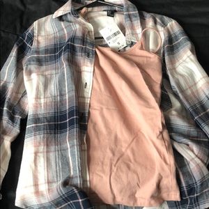 Flannel with matching tank top